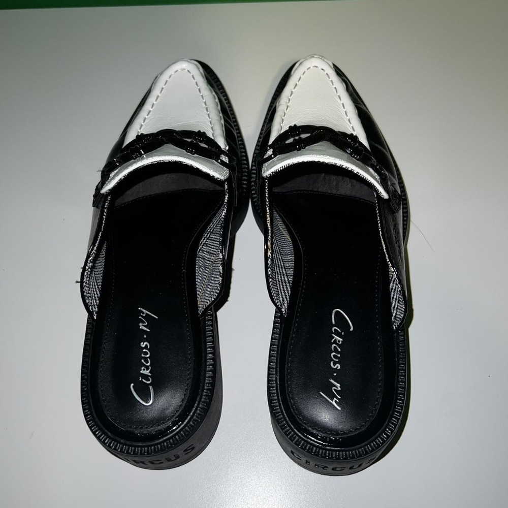 ❤️NWT Black and white Circus by Sam Edelman Nancy Mules. Size 10 - Picture 3 of 5